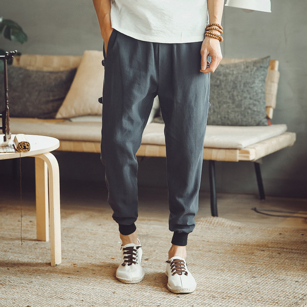 Мъжки спортни дълги панталони в два цвята