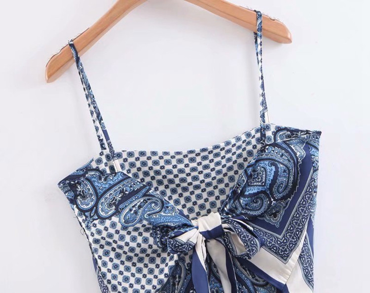 Maieu modern de damă cu bretele subțiri cu model