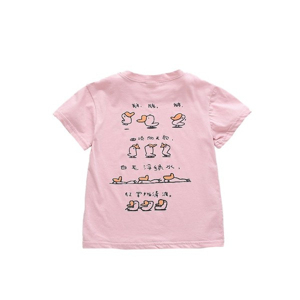 Alkalmi gyerek póló lányoknak - fehér és rózsaszín színben