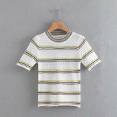 Bluza de dama din tricotat subtire in doua culori