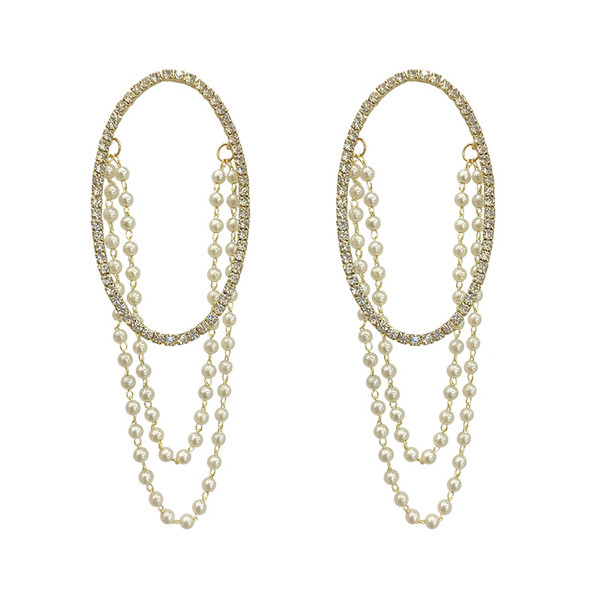 Cercei de dama actuali cu forma rotunda