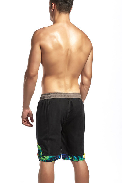 Pantaloni scurți pentru bărbați cu elastic în două culori