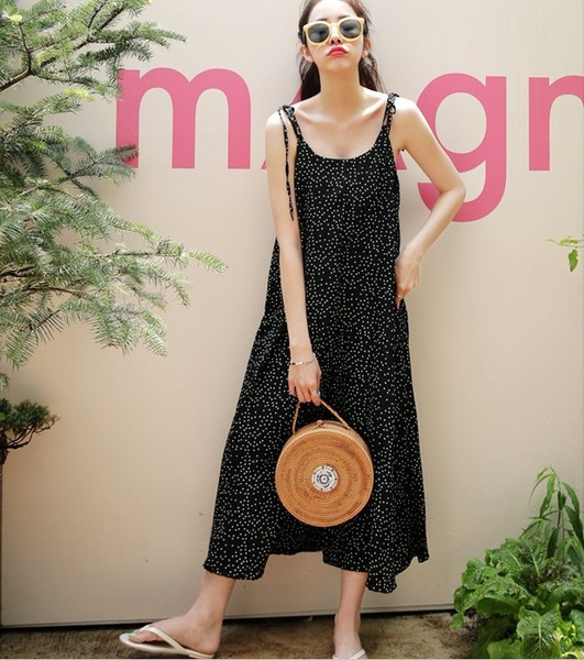 Salopeta casual dama cu bretele subtiri - model lat