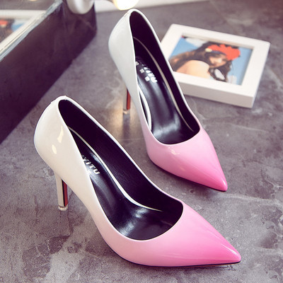 Pantofi moderni de dama cu toc in mai multe culori