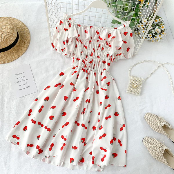 Rochie moderna de dama cu umerii goi in alb si elastic