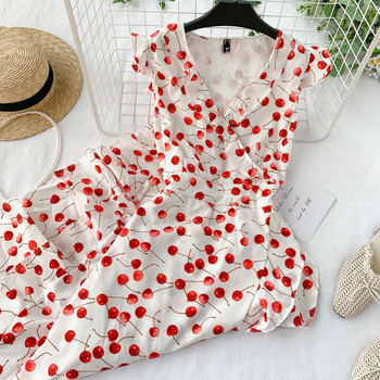 Rochie moderna de dama cu decolteu in V