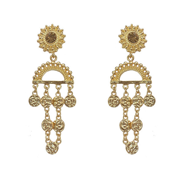 Model nou de cercei de dama - in culoare aurie