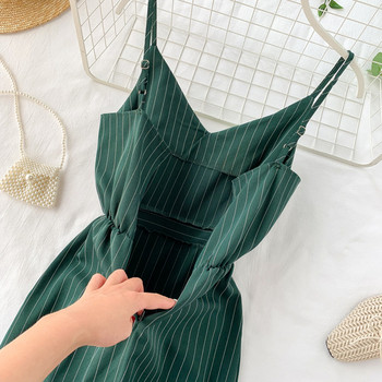 Rochie moderna de dama cu bretele subtiri in trei culori