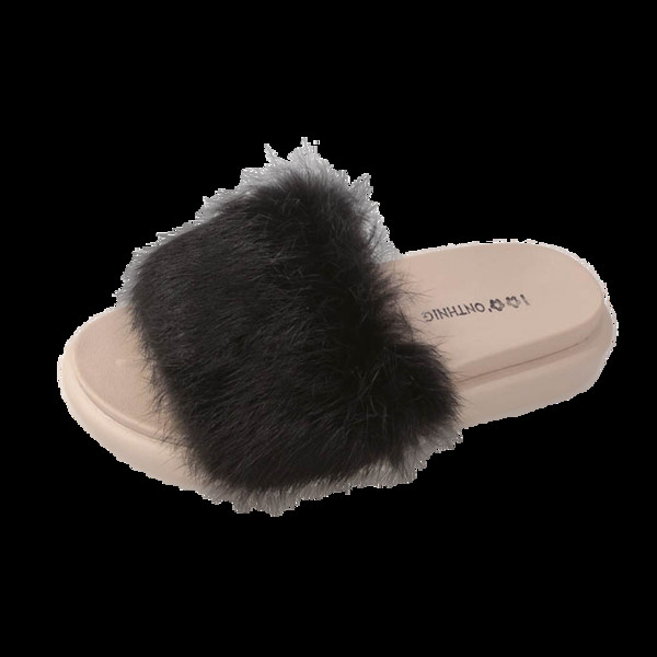 Papuci casual de dama cu puf si talpa plata in mai multe culori