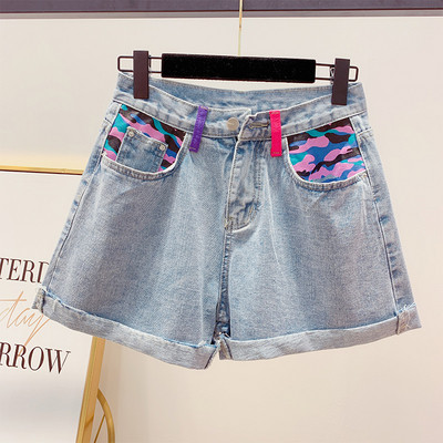 Pantaloni scurți de damă cu talie înaltă