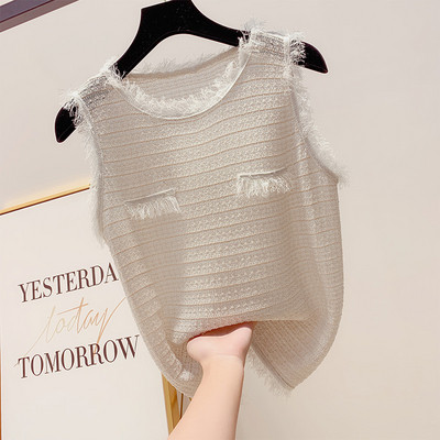 Női felső, kerek nyakkivágással, három színben