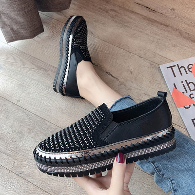 Alkalmi női cipő kövekkel ezüst és fekete színben