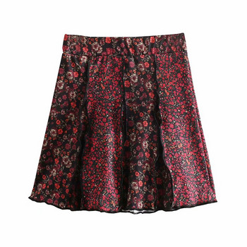 Női rövid szoknya elasztikus derékkal többszínű