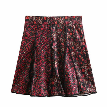 Női rövid szoknya elasztikus derékkal többszínű