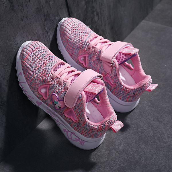 Tenisi copii moderni pentru fete in doua culori