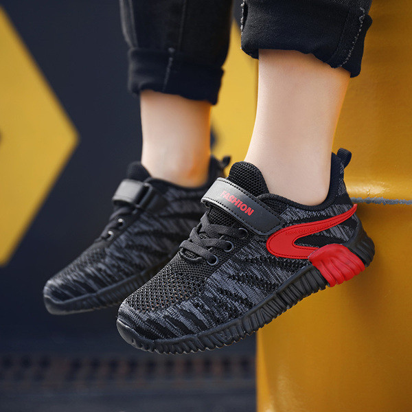 Adidași pentru copii în negru și albastru - pentru băieți