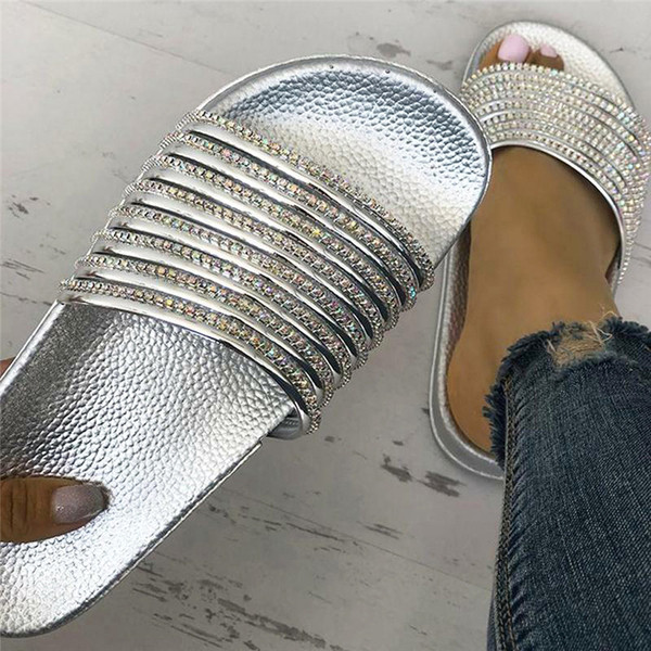 Papuci casual de dama in patru culori cu talpa plata