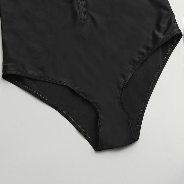 Costum de baie complet pentru femei de culoare neagră și mărime până la 4XL