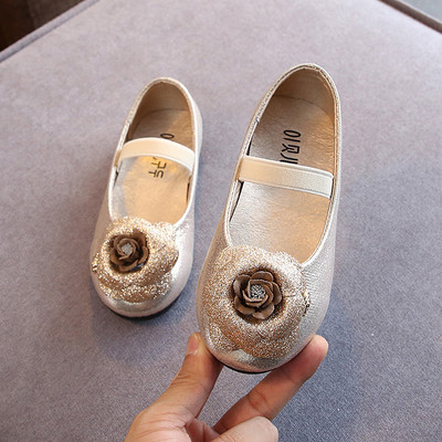 Pantofi eleganti pentru copii pentru fete in trei culori cu element 3D