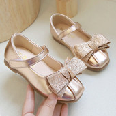 Pantofi actuali pentru copii - in trei culori cu panglica