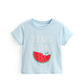 Tricou casual pentru copii in albastru pentru baieti