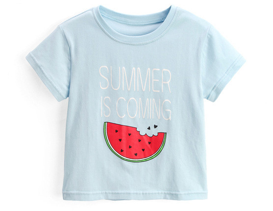 Tricou casual pentru copii in albastru pentru baieti