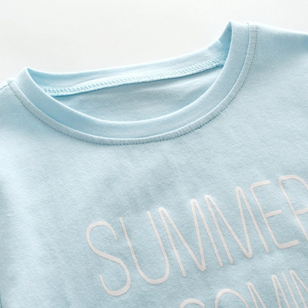 Tricou casual pentru copii in albastru pentru baieti