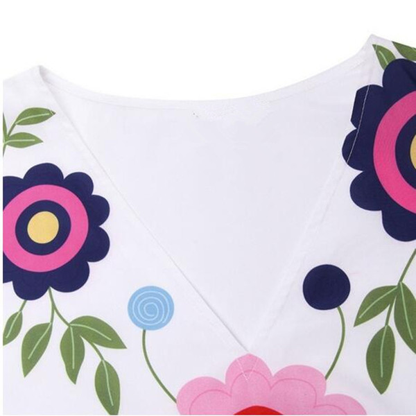 Bluză casual de damă în trei culori cu broderie și mâneci lotus