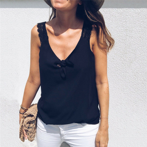 Maiou de damă de zi cu zi cu legături și bretele largi în trei culori