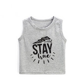 Top pentru copii de culoare gri cu inscripția - pentru băieți