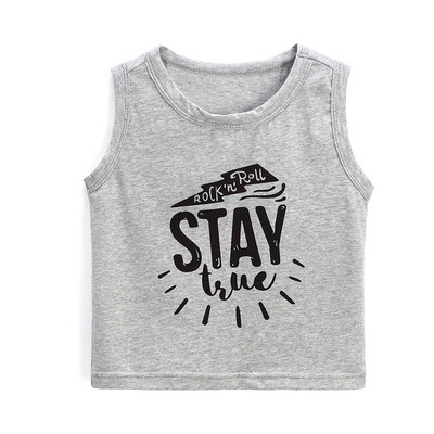 Top pentru copii de culoare gri cu inscripția - pentru băieți