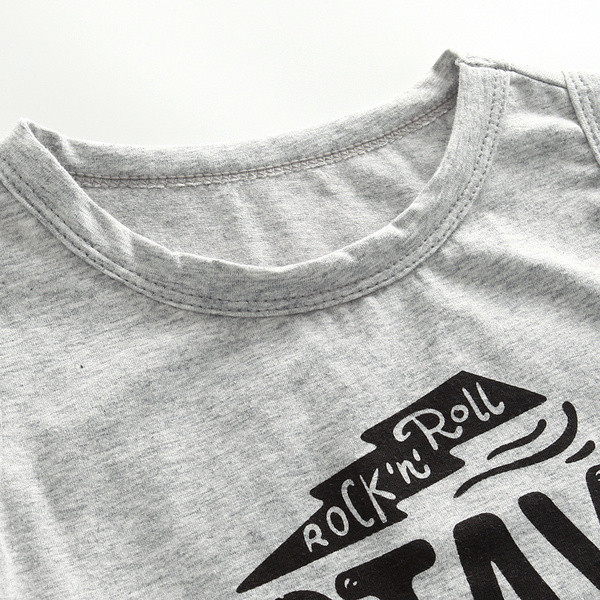 Top pentru copii de culoare gri cu inscripția - pentru băieți