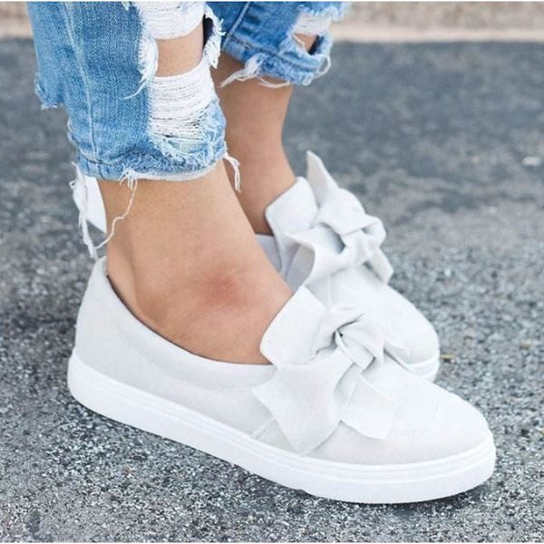 Pantofi casual dama cu talpa plate si panglica in trei culori