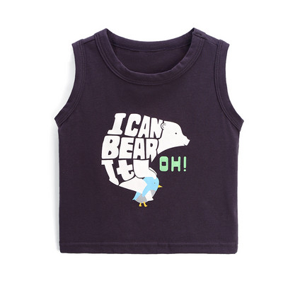 Top pentru copii de culoare neagră cu aplicație pentru băieți