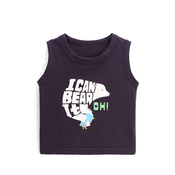 Top pentru copii de culoare neagră cu aplicație pentru băieți