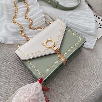 Geanta de dama moderna cu decor metalic in mai multe culori