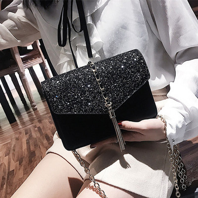 Geanta eleganta cu efect stralucitor in mai multe culori