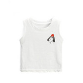 Maieu pentru copii pentru baieti - alb cu aplicatie