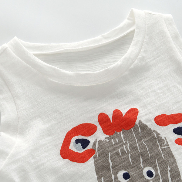 Maieu pentru copii alb cu aplicatie pentru baieti