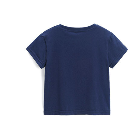 Tricou casual pentru copii cu aplicatie colorata pentru baieti