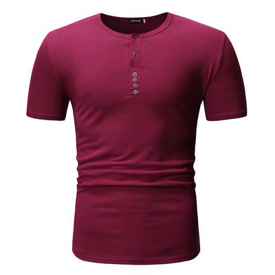 Tricou barbatesc modern cu nasturi in mai multe culori