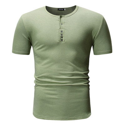 Tricou barbatesc modern cu nasturi in mai multe culori