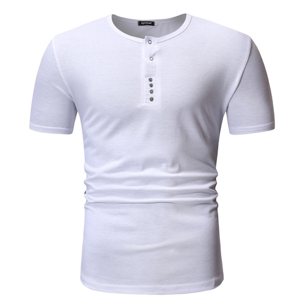 Tricou barbatesc modern cu nasturi in mai multe culori