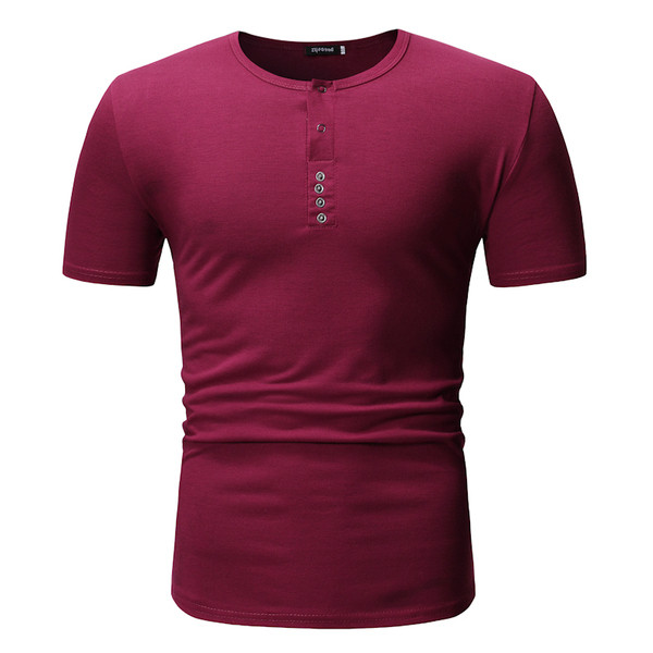 Tricou barbatesc modern cu nasturi in mai multe culori