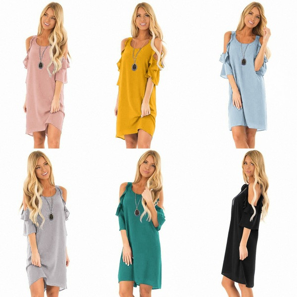 Új modell női ruha csupasz váll különböző vállakban