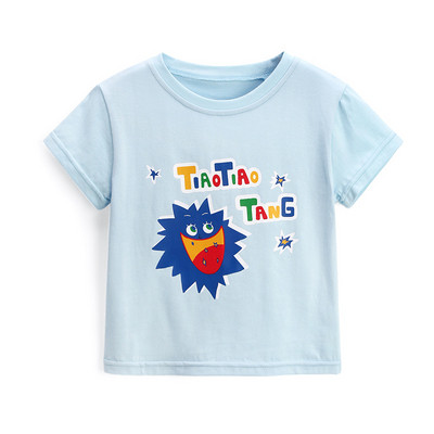 Tricou pentru copii cu aplicatie colorata - pentru baieti