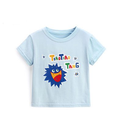 Детска тениска с цветна апликация-за момчета