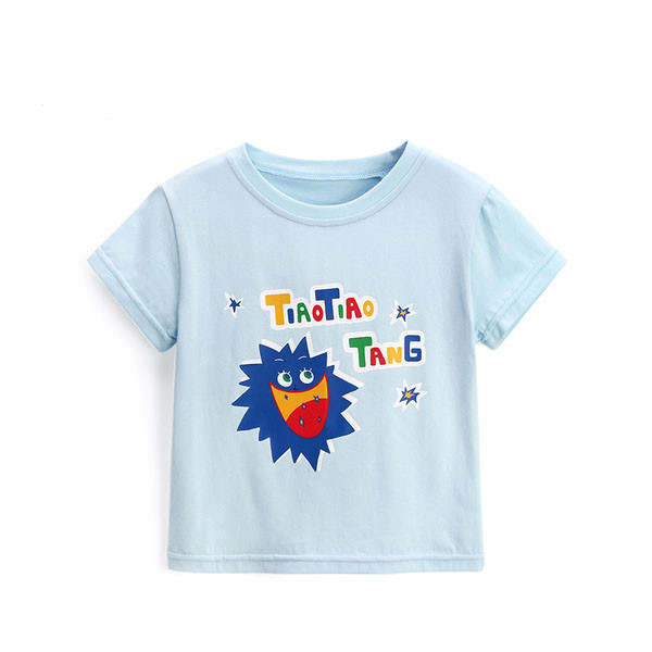 Tricou pentru copii cu aplicatie colorata - pentru baieti