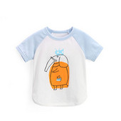 Tricou pentru copii pentru baieti - cu aplicatie si maneci scurte