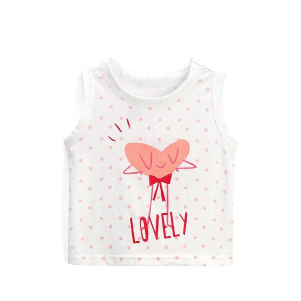 Maieu pentru fete pentru copii alb cu aplicatie